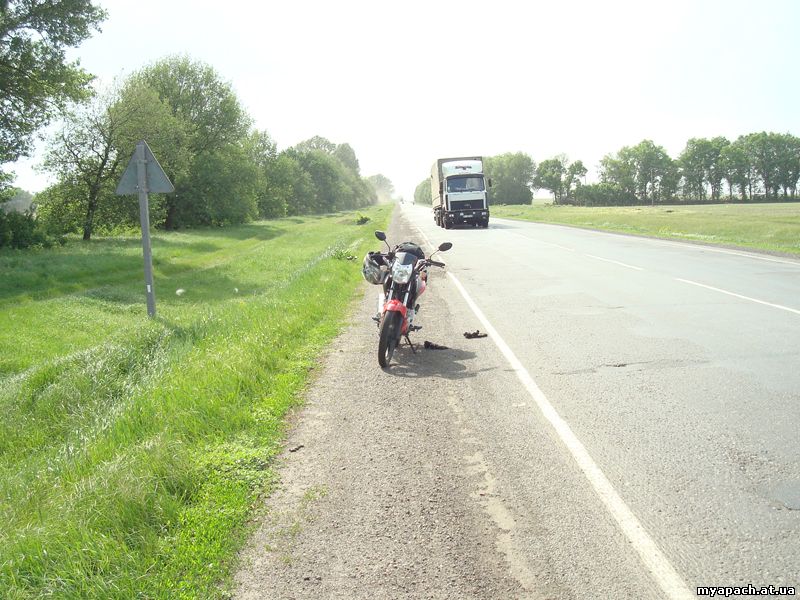Мотоцикл Альфамото Апач, на якому я поїхав до Полтави, 330 км