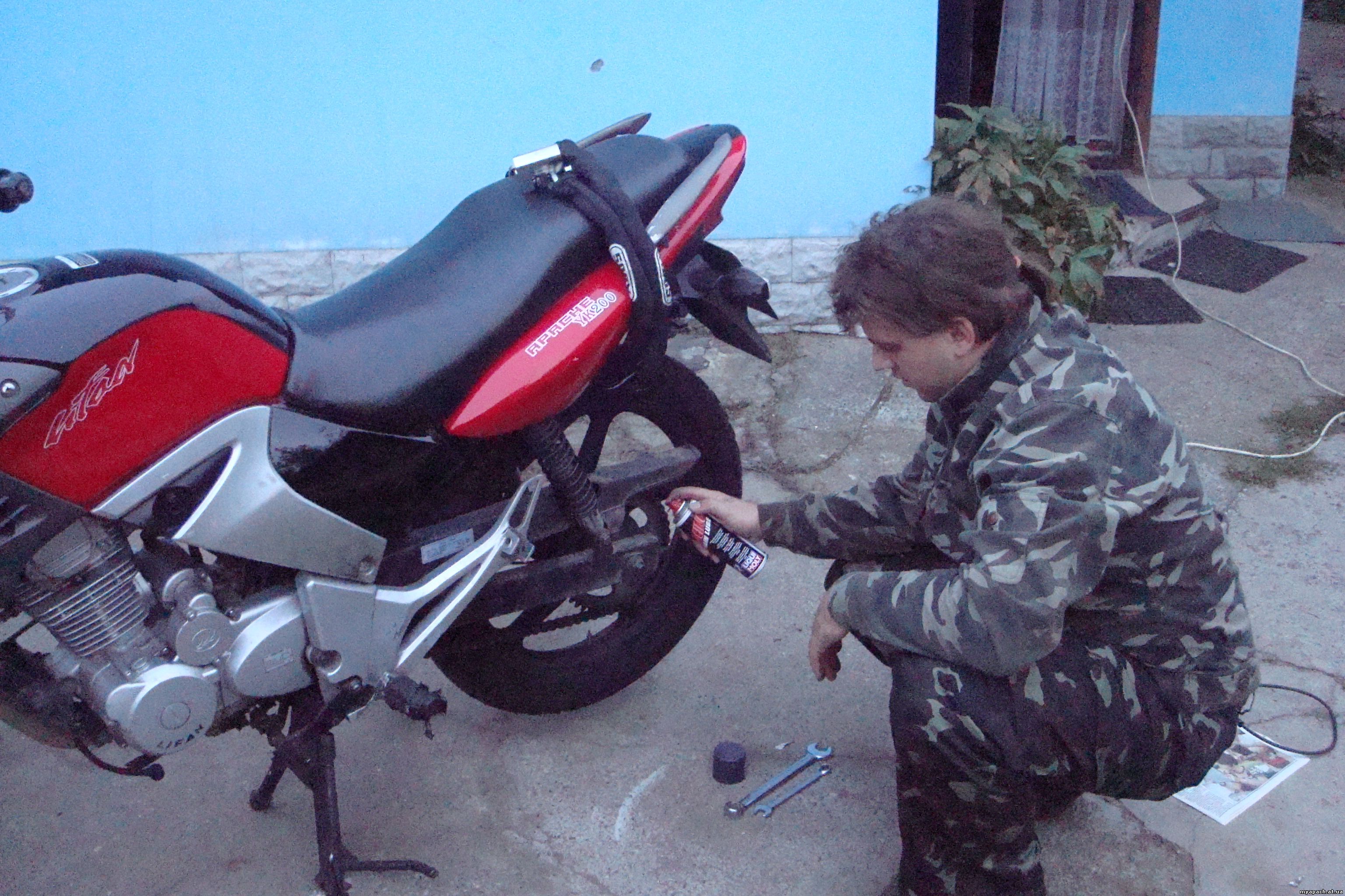 Догляд за ланцюгом мотоцикла Альфамото Апачі